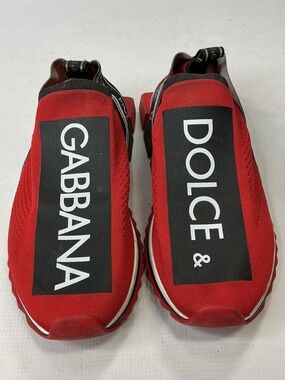 Dolce & Gabbana | Shoes | Dolce Gabbana Red Velvet Floral  display picture 3
